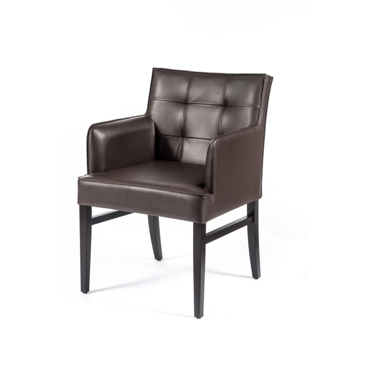 Diem 4 - Fauteuil matelassé en synthétique et bois — vue 3