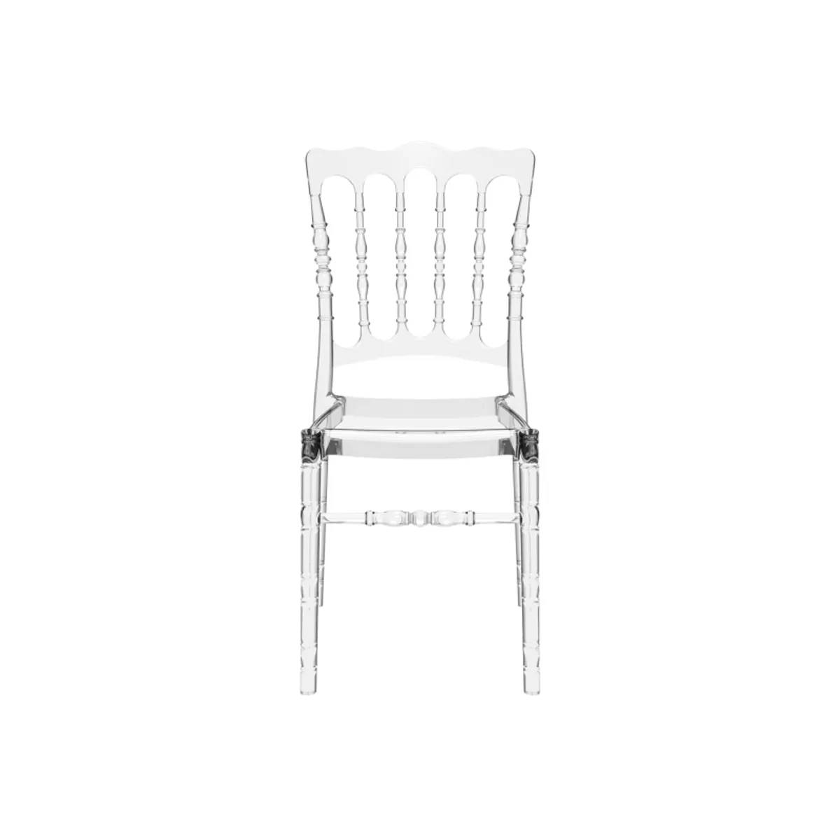 Opera - Chaise Napoléon empilable revisitée en polycarbonate transparent — vue 5