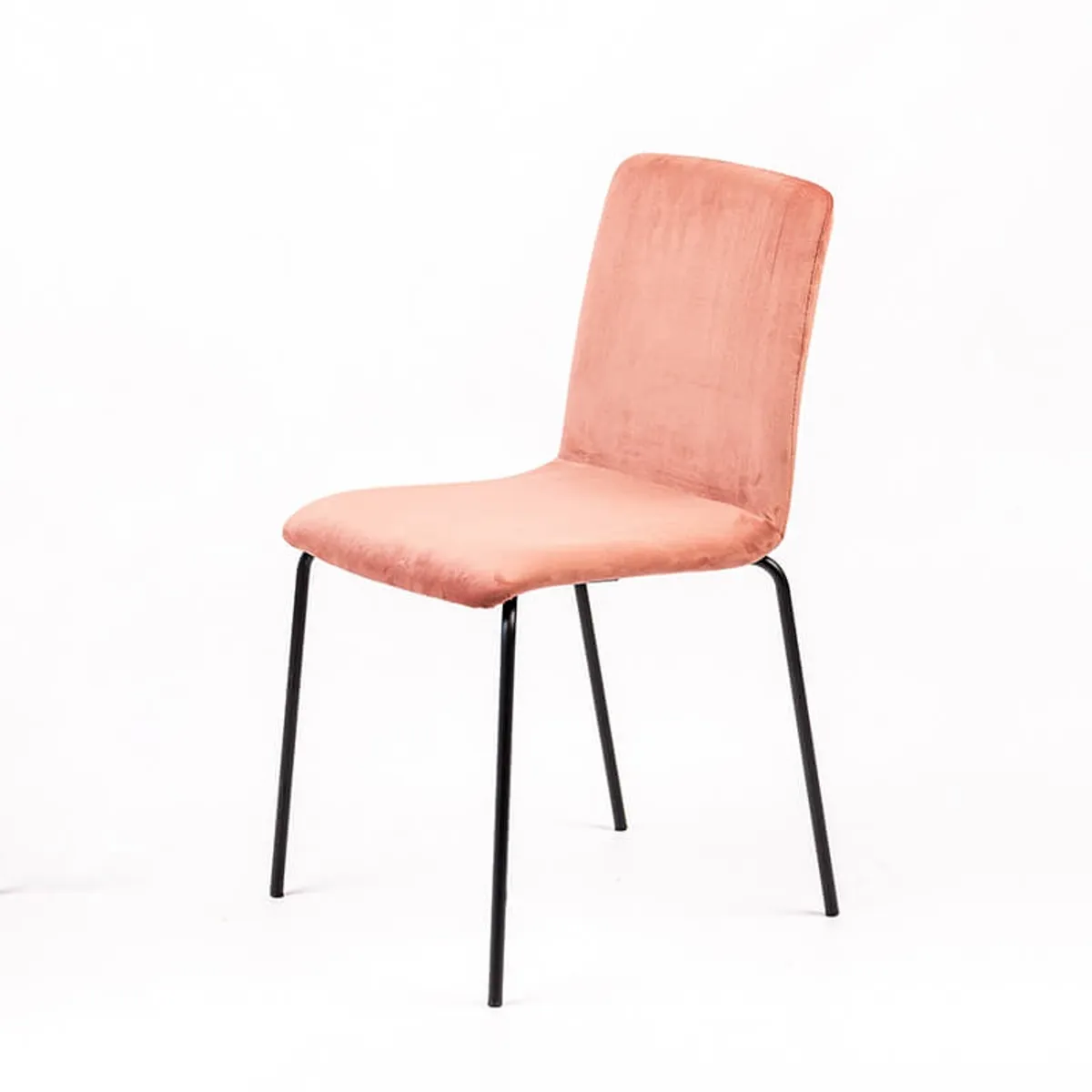 Plaza line - Chaise moderne avec dos matelassé en tissu et pieds en métal — vue 3