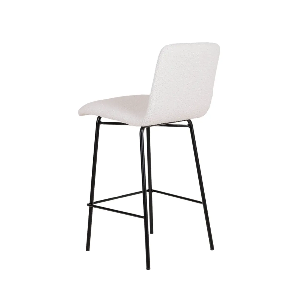 Plaza - Tabouret snack moderne en tissu et pieds en métal — vue 5