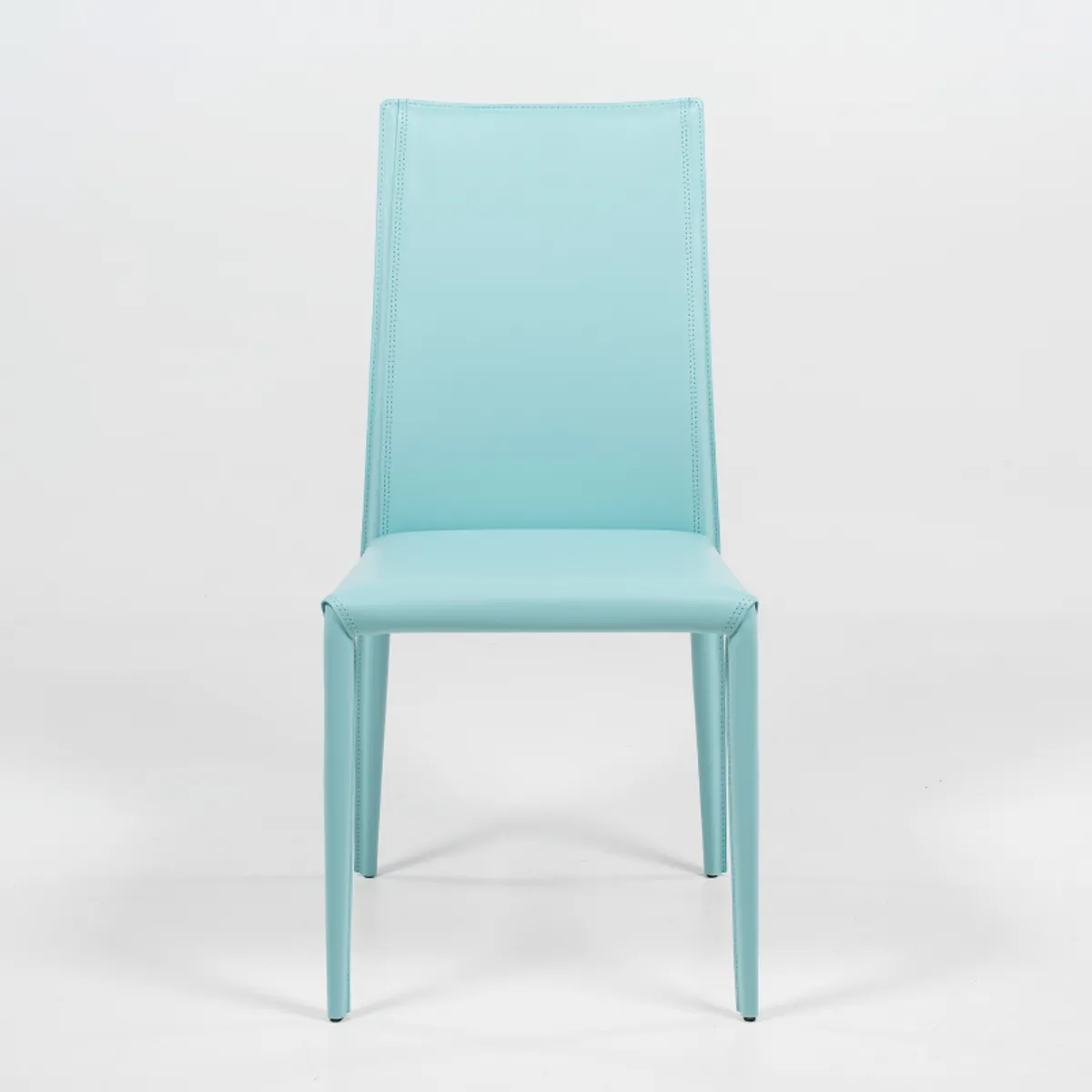 Kesha - Chaise contemporaine en croûte de cuir — vue 3