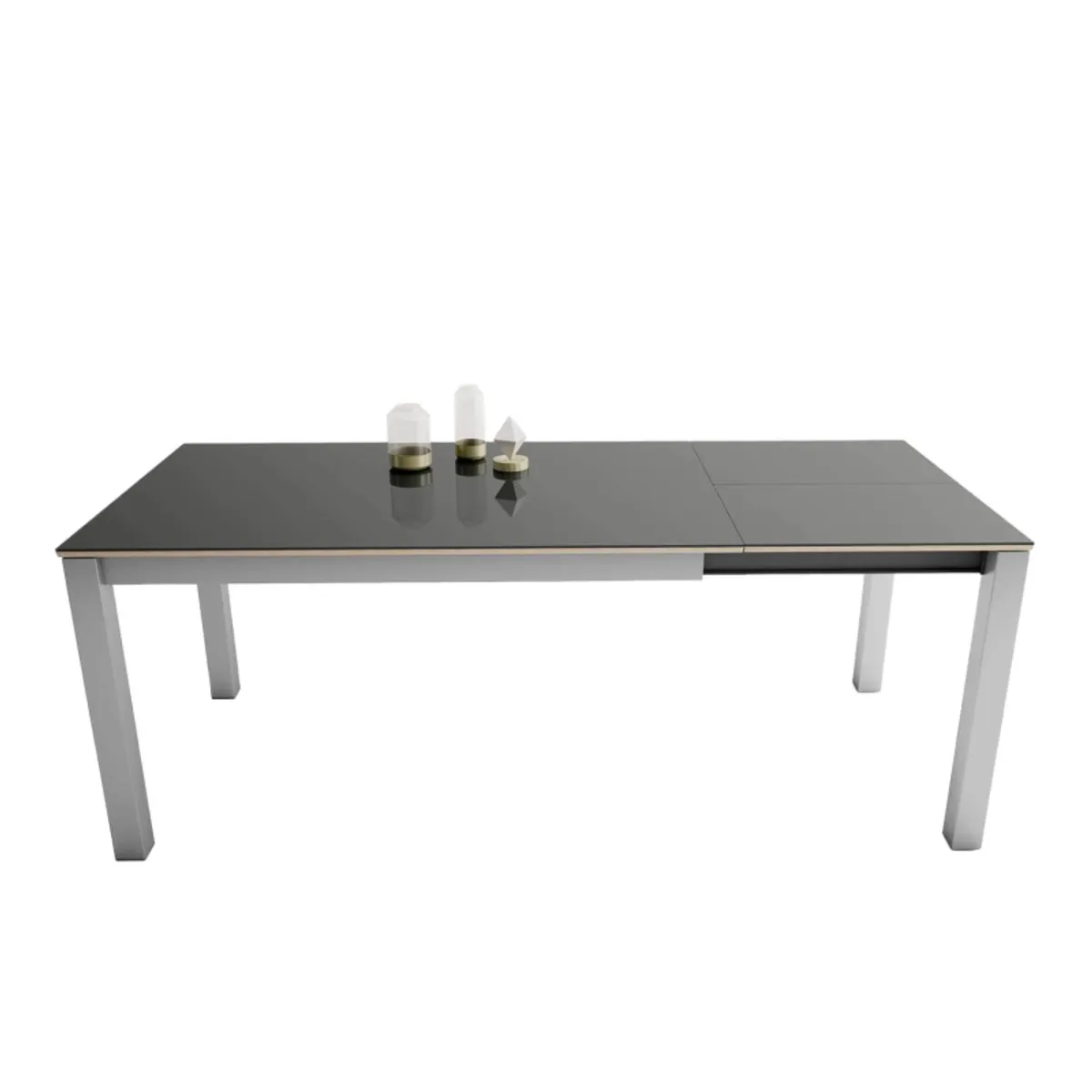 Kyoto - Table rectangulaire en verre extensible — vue 3
