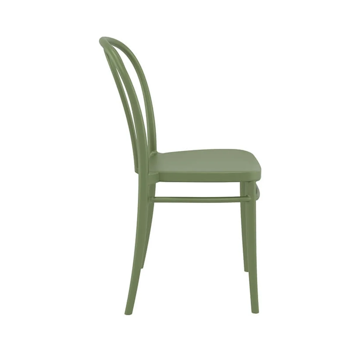Victor - Chaise de jardin bistrot empilable en polypropylène — vue 5