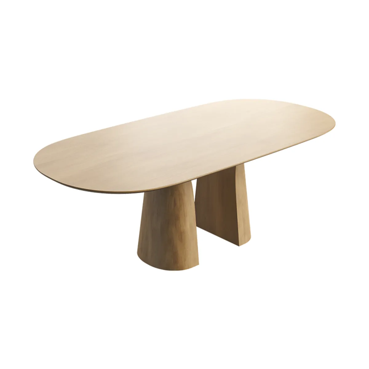 Blossom Mobitec® - Table design en bois avec bords arrondis — vue 3
