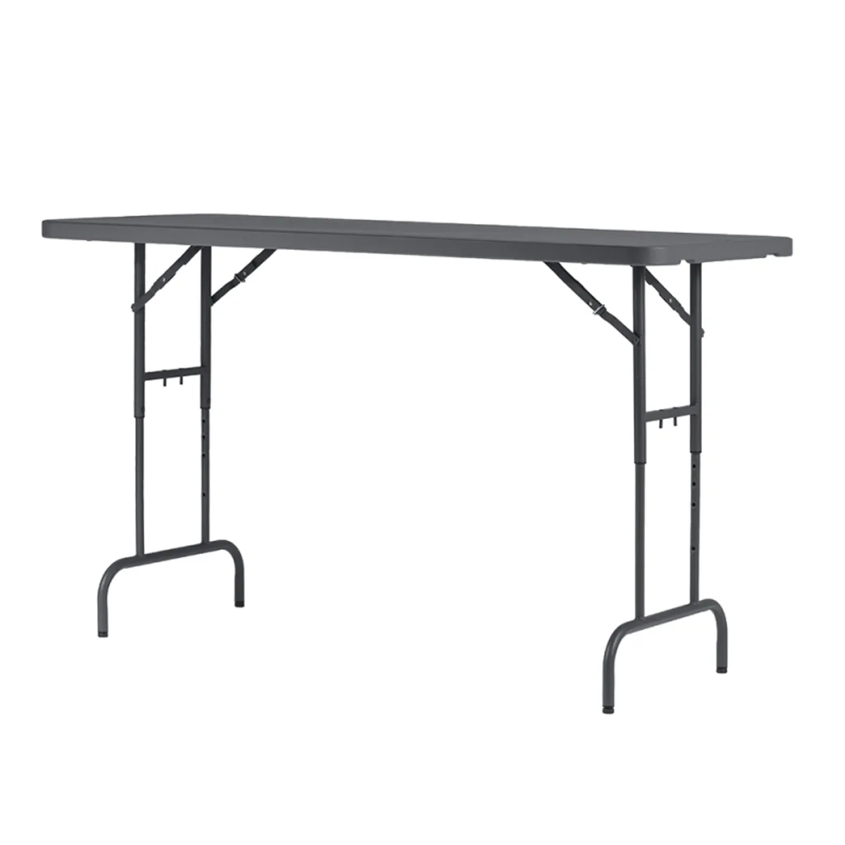 Worktop - Table pliante hauteur variable plateau gris — vue 3