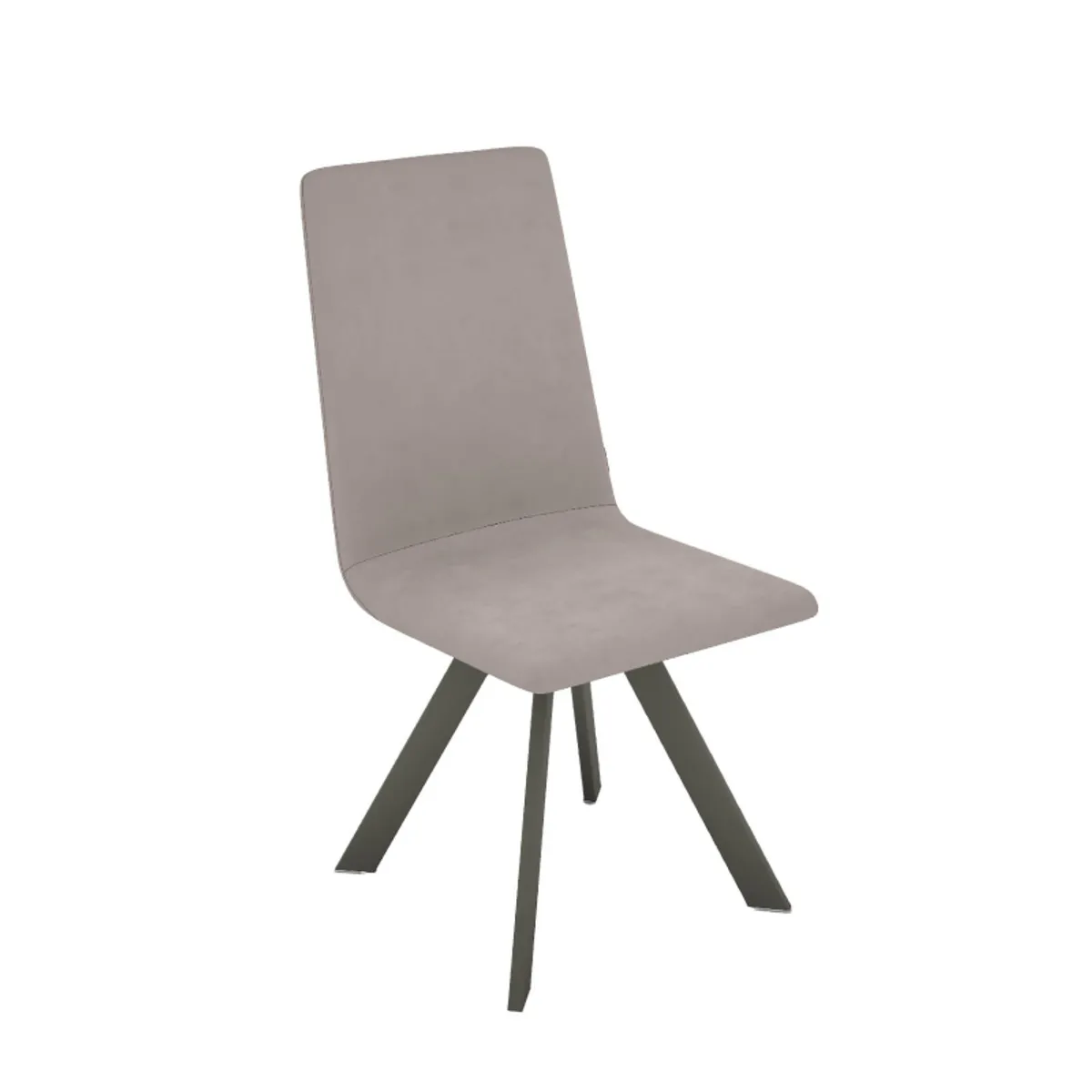 Vulcano Mobliberica® - Chaise confortable en tissu et pieds métal
