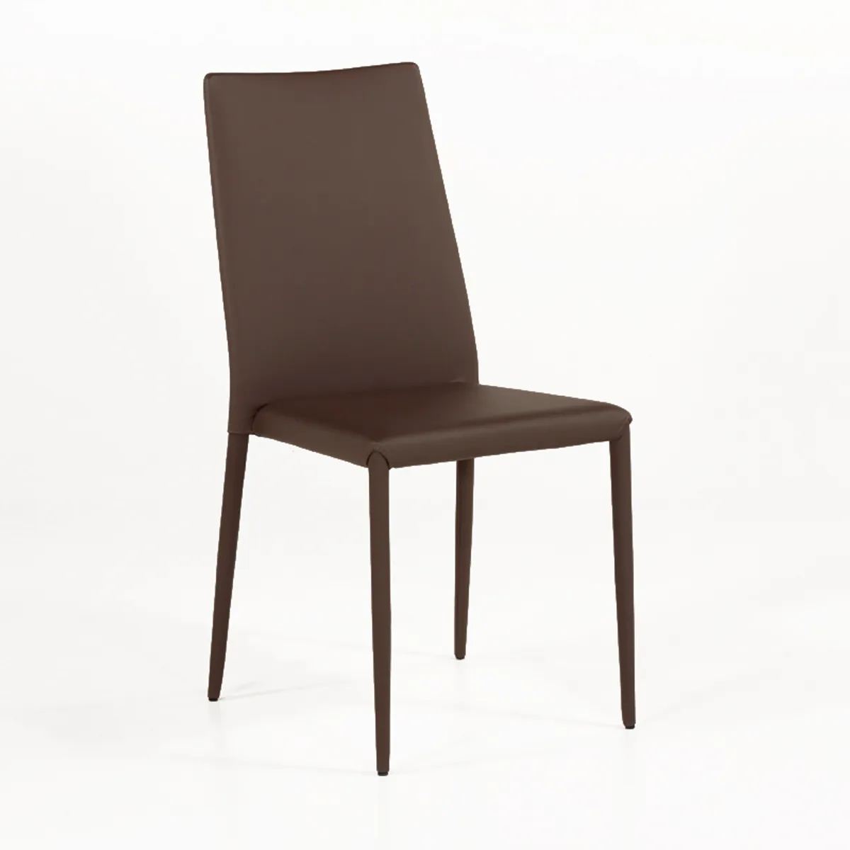 Bea - Chaise contemporaine en cuir — vue 3