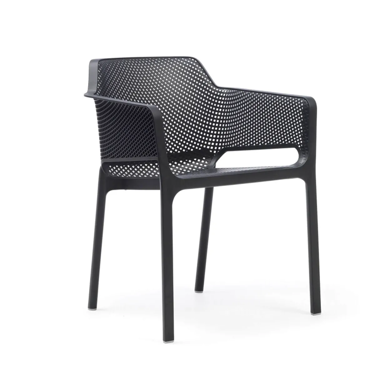 Net - Fauteuil moderne empilable en polypropylène — vue 5