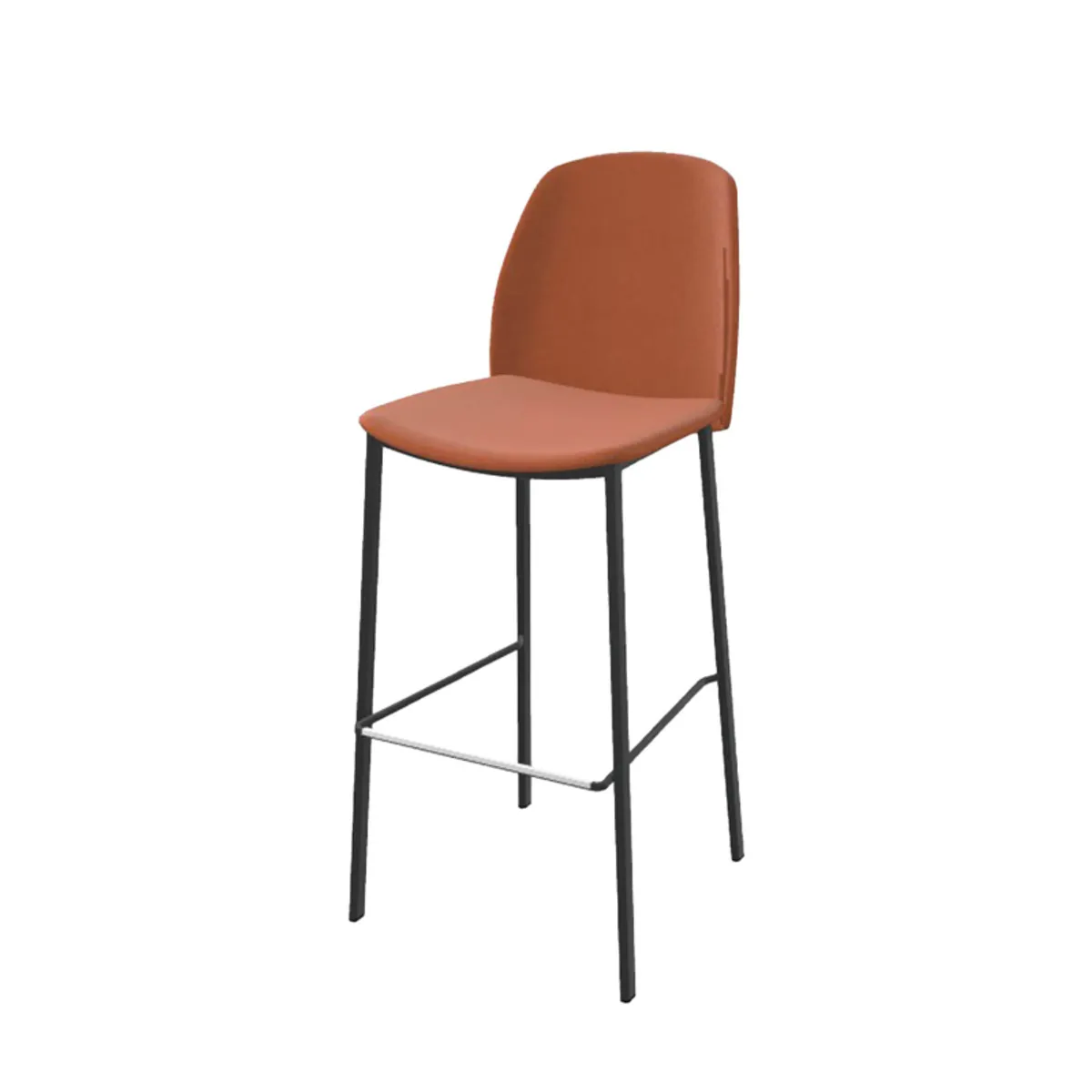 Olivia - Tabouret de bar en tissu avec pieds métal — vue 3