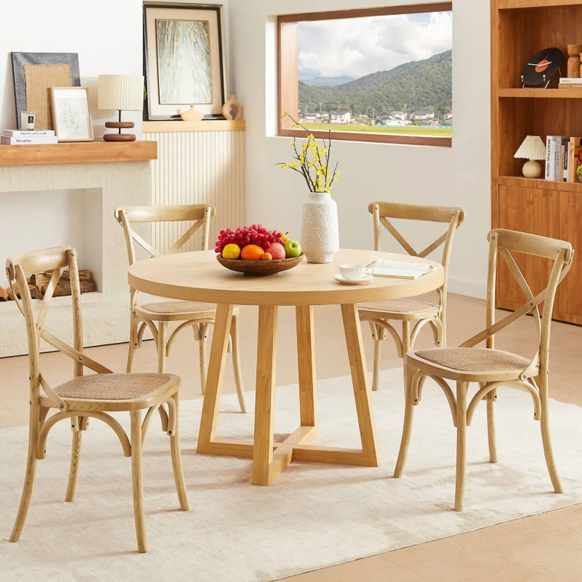 Cabaret - Chaise style bistrot en bois — vue 3