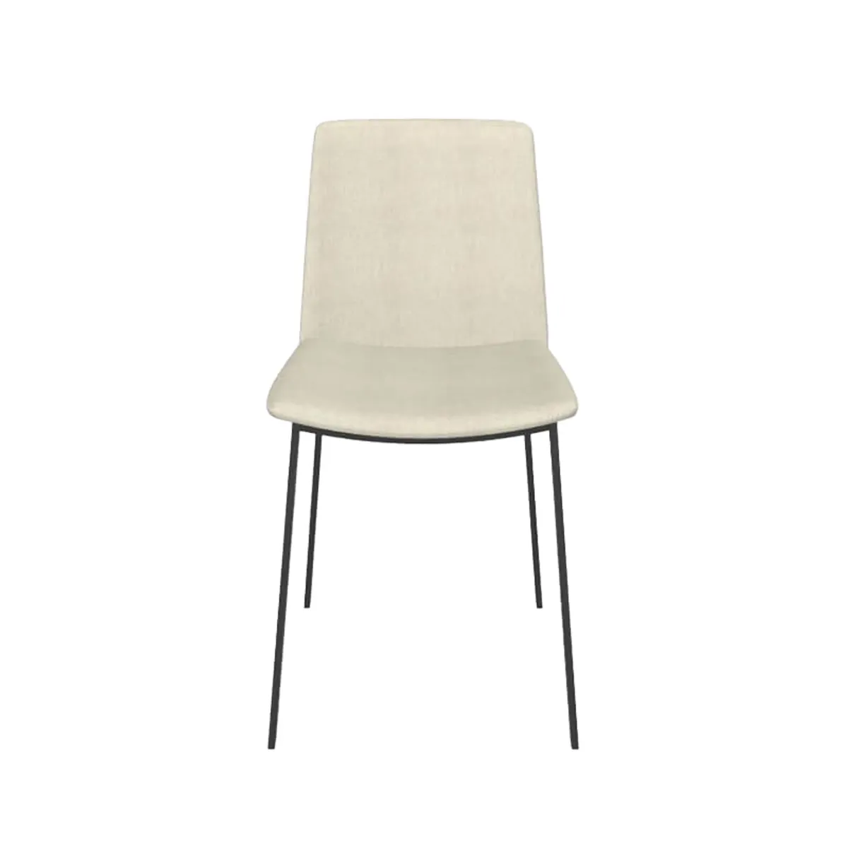 Primera - Chaise moderne tissu et pieds métal — vue 4