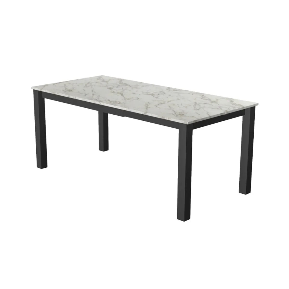 Valencia - Table de cuisine rectangulaire avec allonge — vue 3