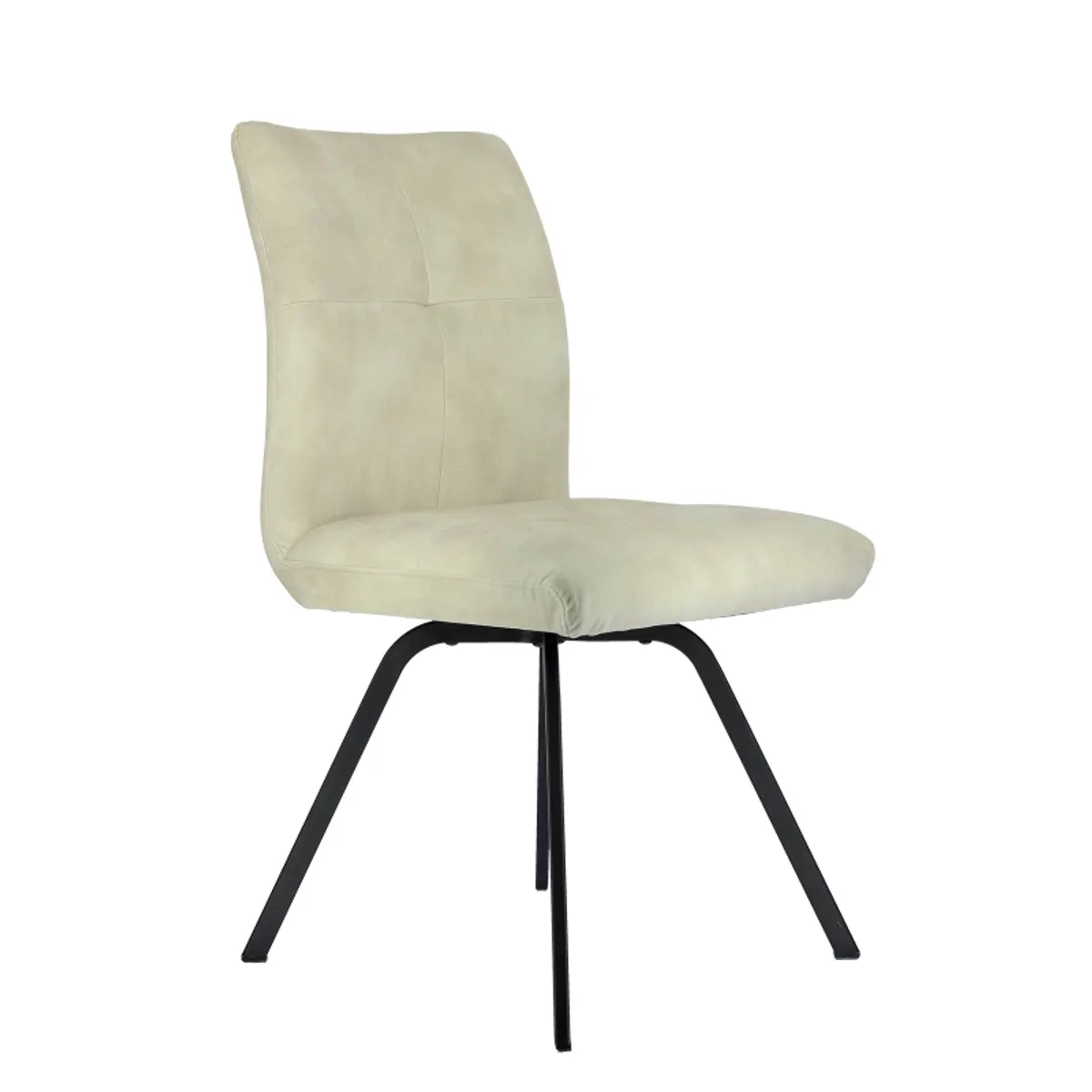 Adèle - Chaise confortable moderne en tissu avec pieds en métal — vue 3