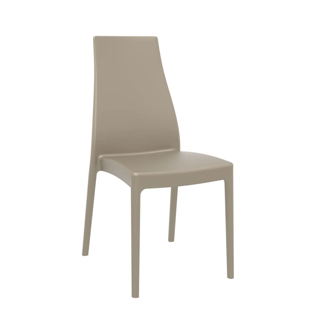 Miranda - Chaise empilable en polypropylène — vue 3