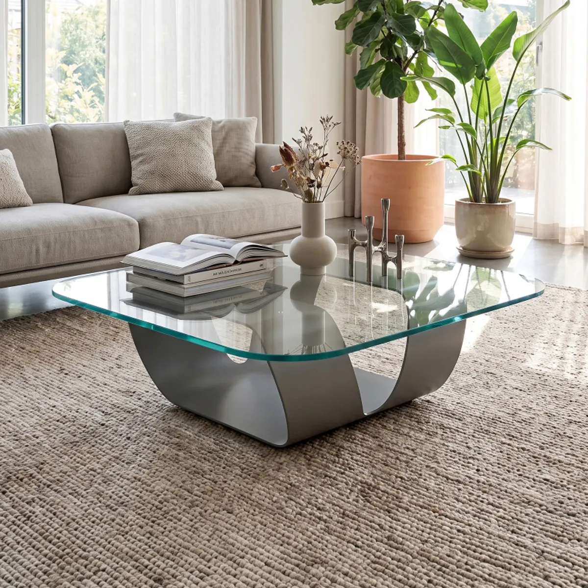 Ring Sovet - Table basse design en verre