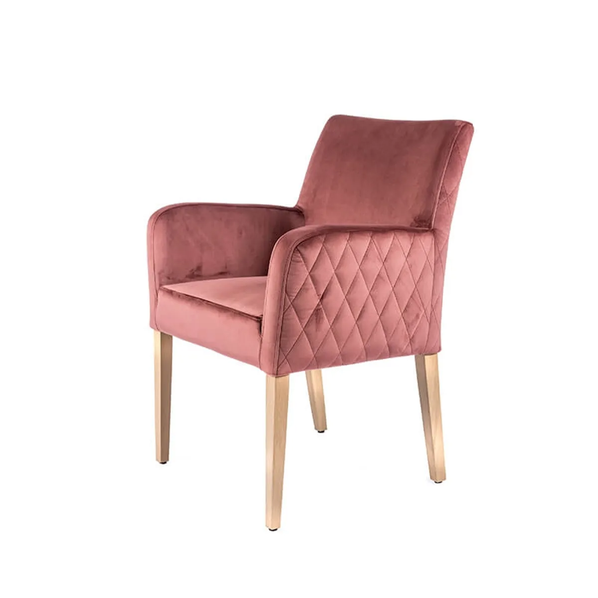 Moritz diamant - Fauteuil cocooning matelassé dans le dos et revêtement en tissu — vue 5