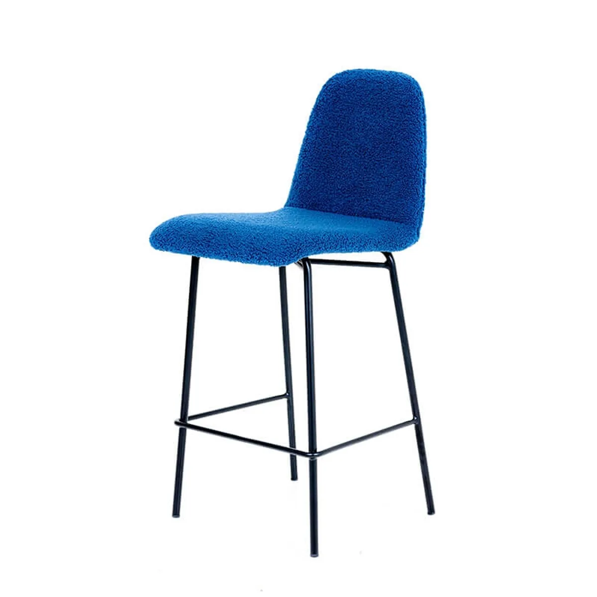 Pandora - Tabouret snack en tissu et pieds en métal — vue 3