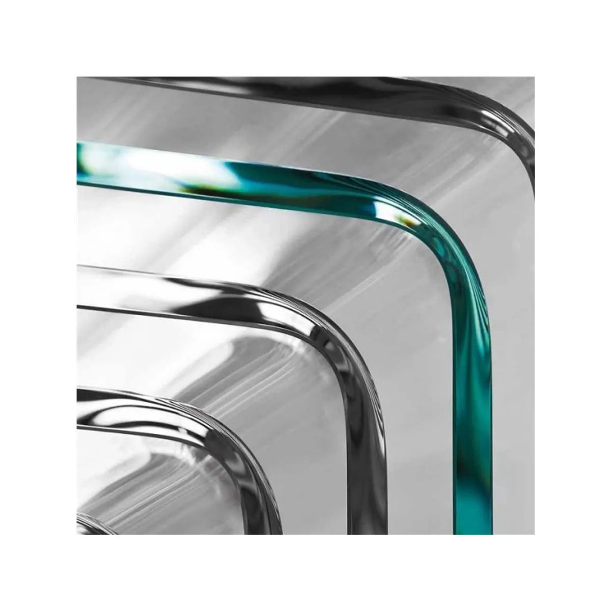 Frog Sovet® - Table design rectangulaire ou carrée en verre — vue 5