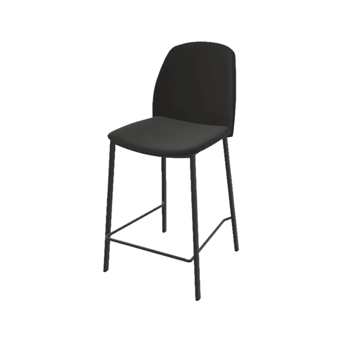 Olivia - Tabouret snack moderne en tissu — vue 3