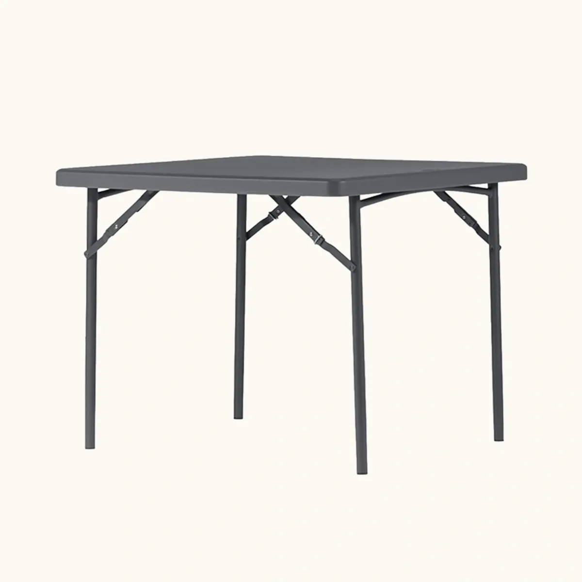 Table XXL - Table pliante carrée gris foncé