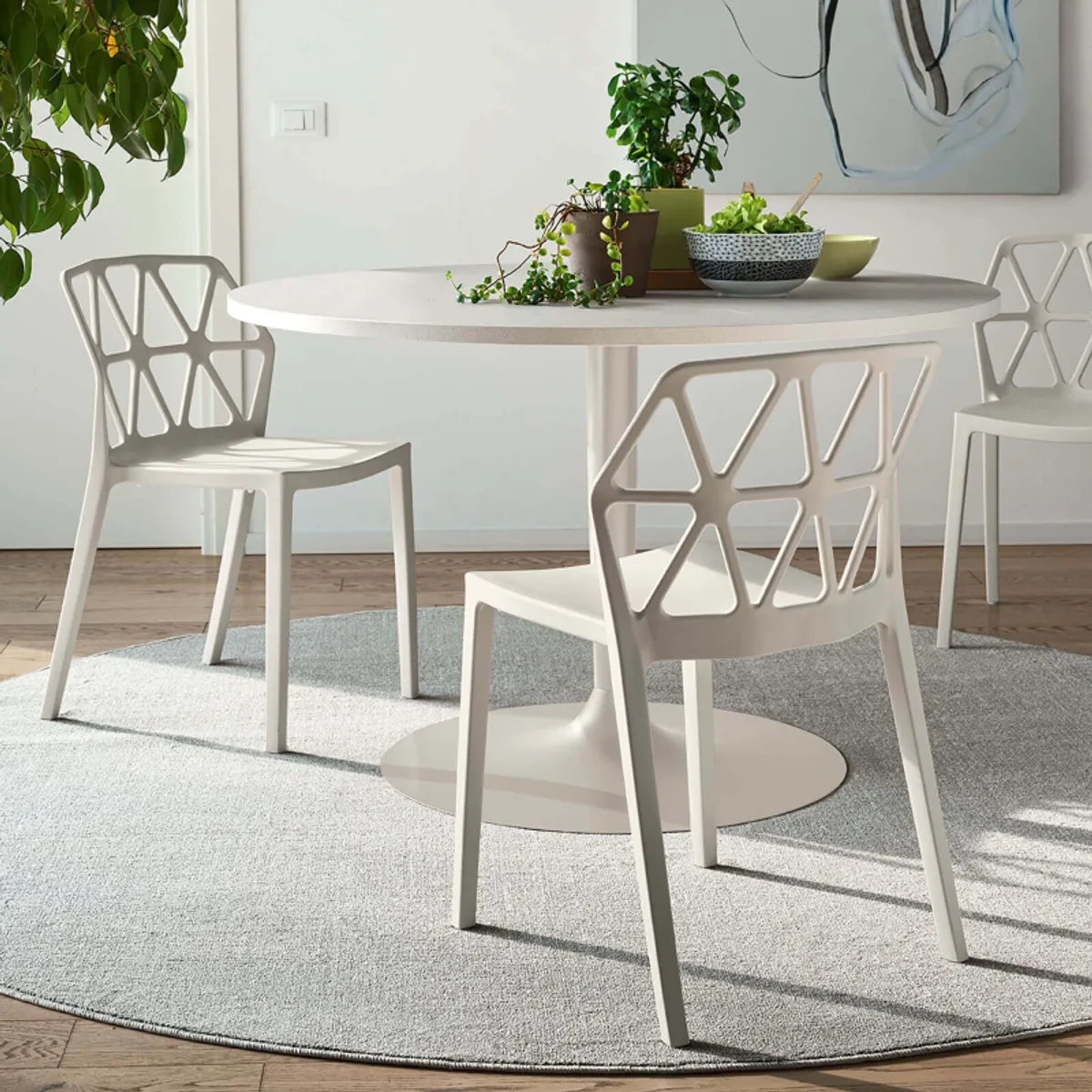 Alchemia Connubia® - Chaise design empilable en polypropylène — vue 3