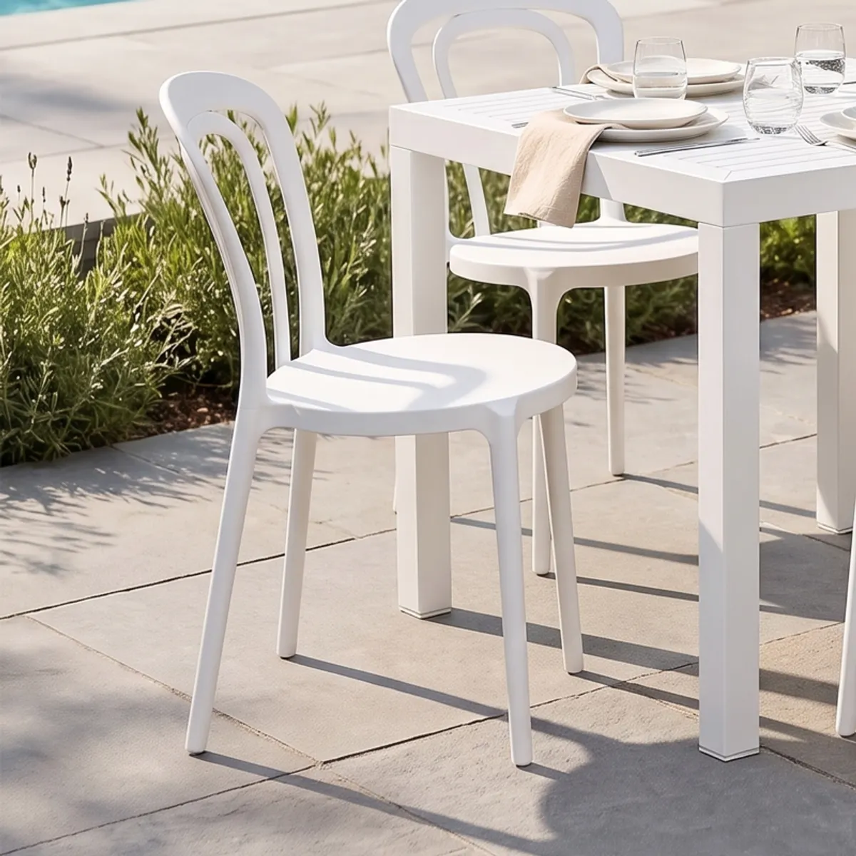 Caffè Connubia® - Chaise bistrot de jardin en polypropylène