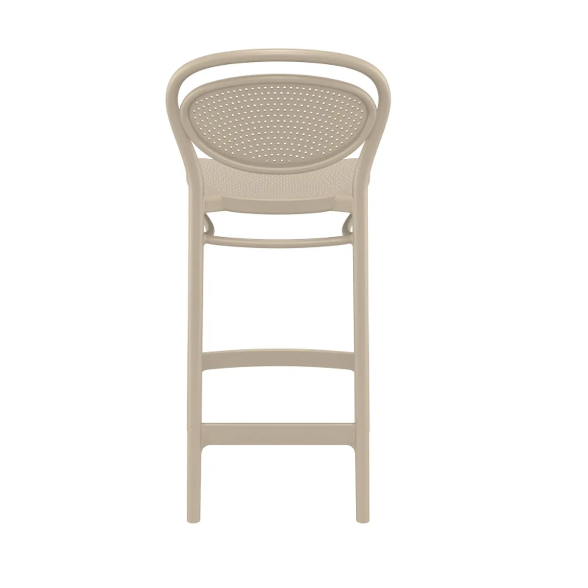 Marcel - Tabouret de jardin moderne en polypropylène — vue 5
