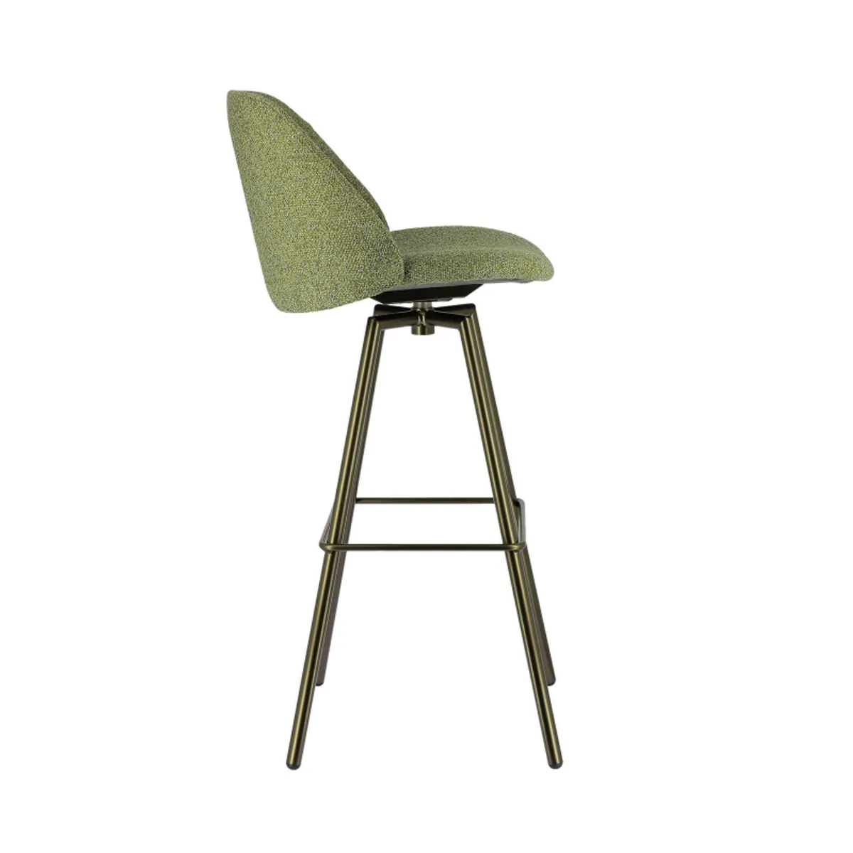 Swiftie - Tabouret de bar pivotant en tissu et pieds métal — vue 5