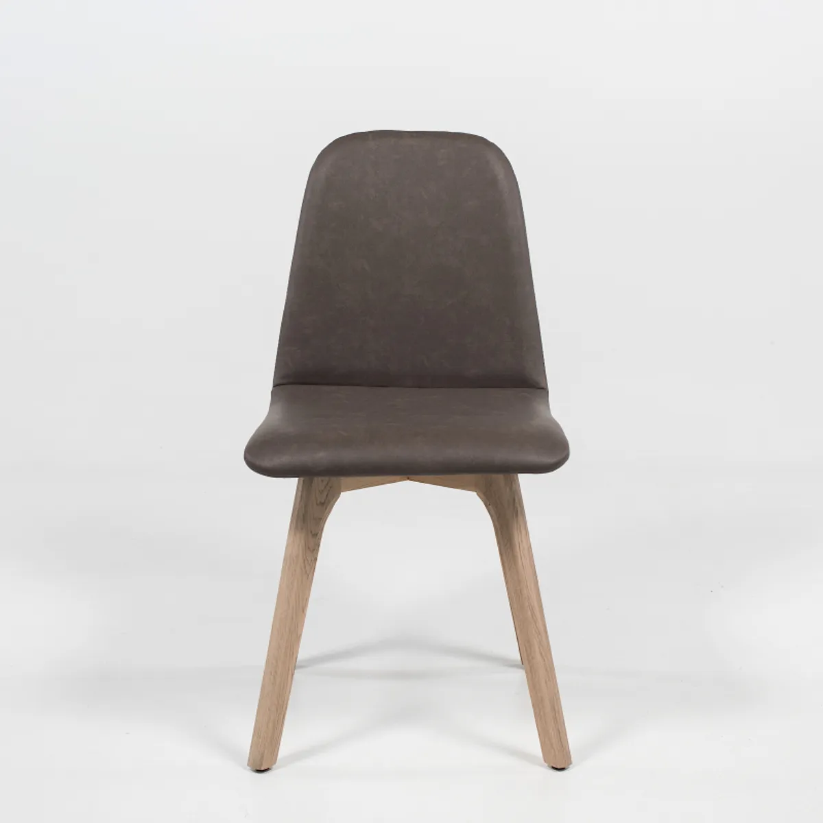Pandora diamant - Chaise de séjour moderne matelassée en synthétique et bois — vue 3