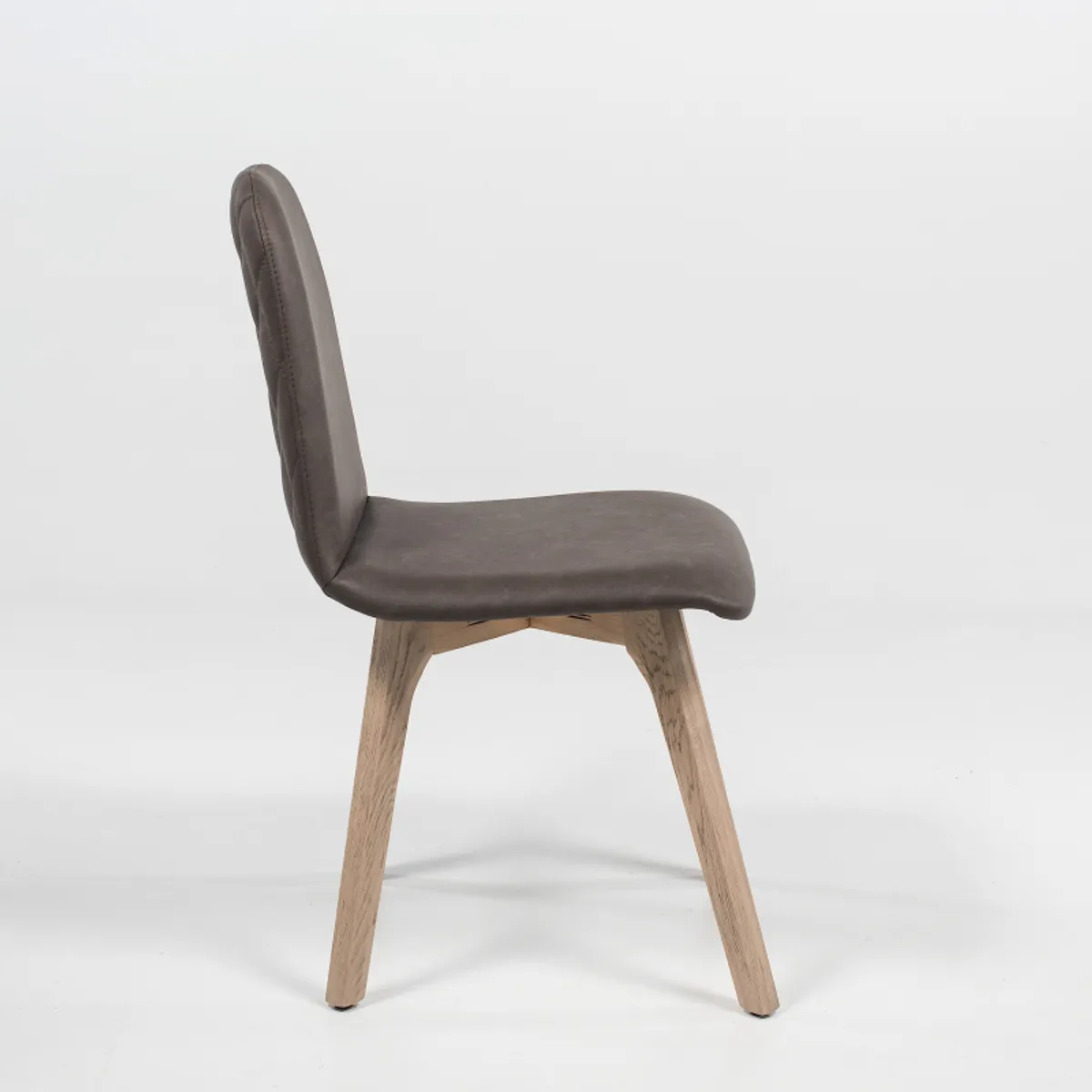 Pandora diamant - Chaise de séjour moderne matelassée en synthétique et bois — vue 4