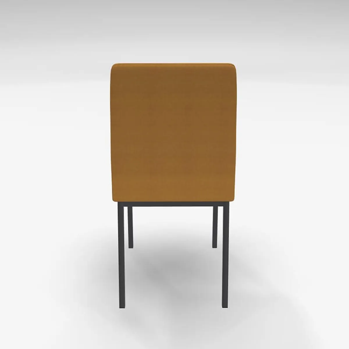 Villa - Chaise rembourrée en métal et tissu style contemporain — vue 5