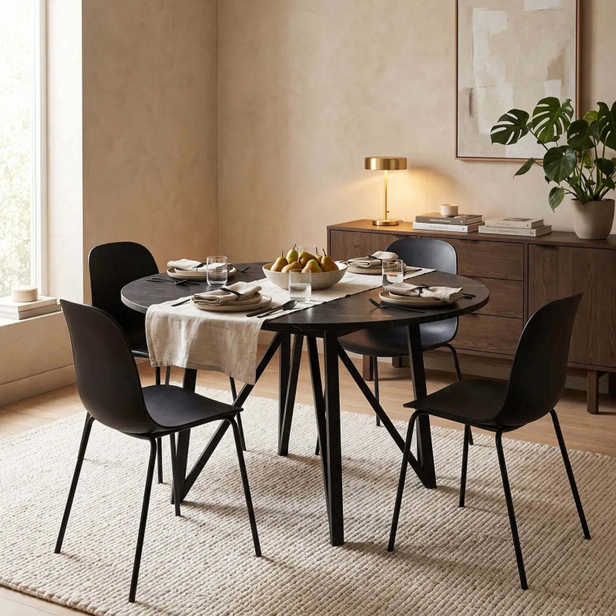 Wacko - Table design ronde fabrication belge — vue 3