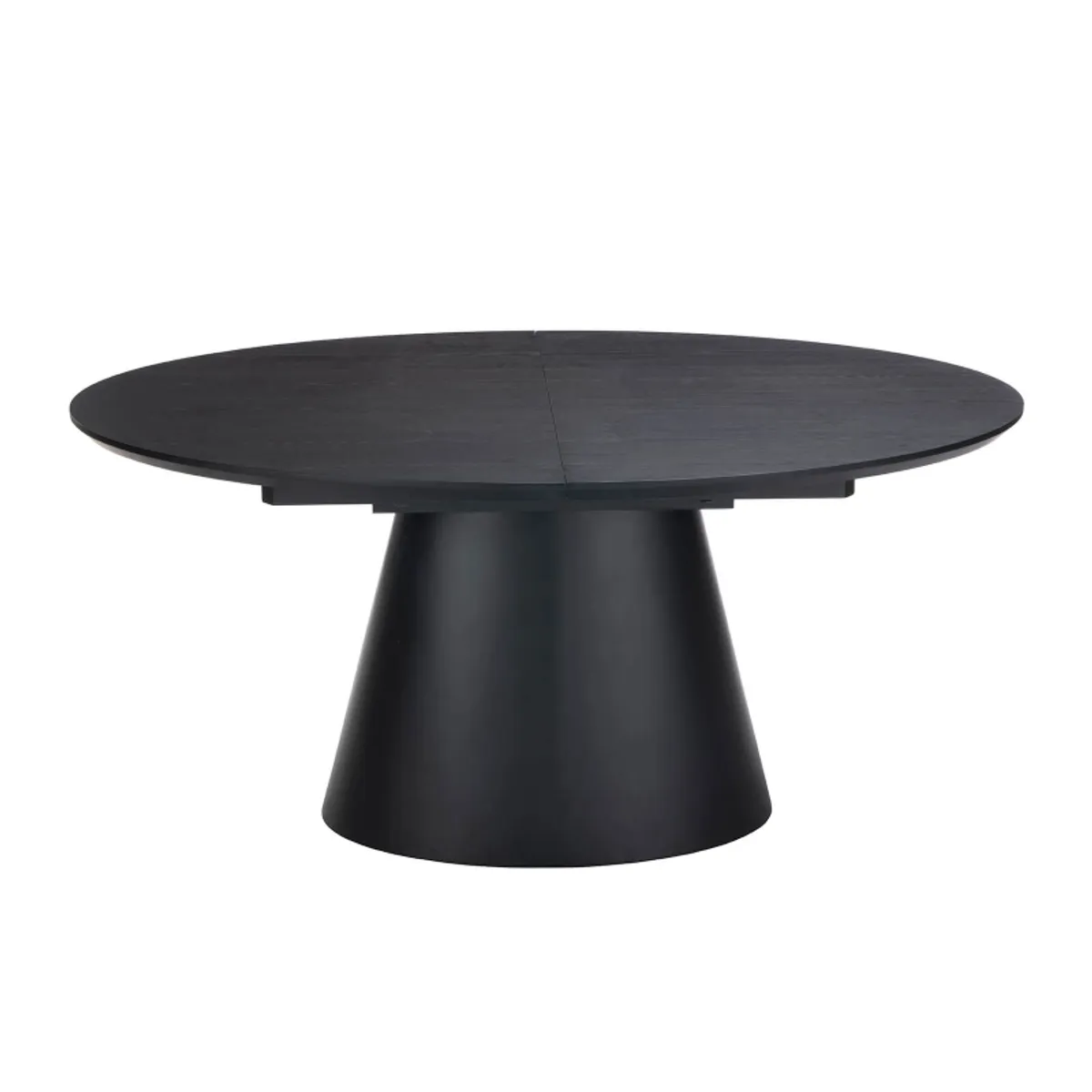 Ella - Table design ovale extensible avec pied central — vue 3
