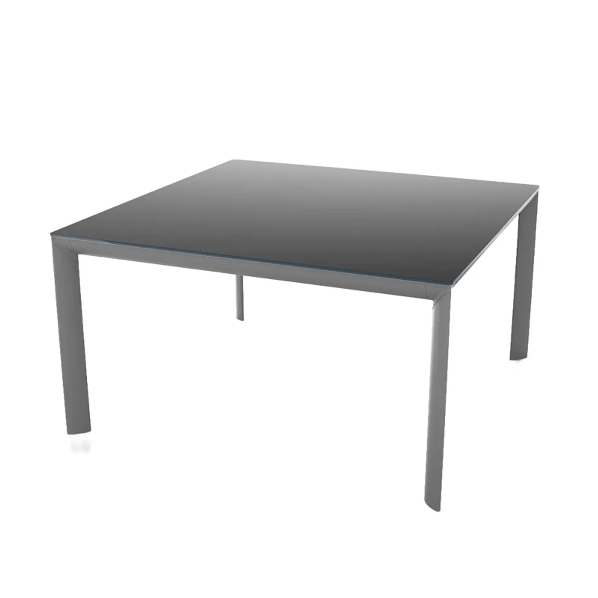 Cocoon - Table carrée extensible en verre trempé et métal — vue 4