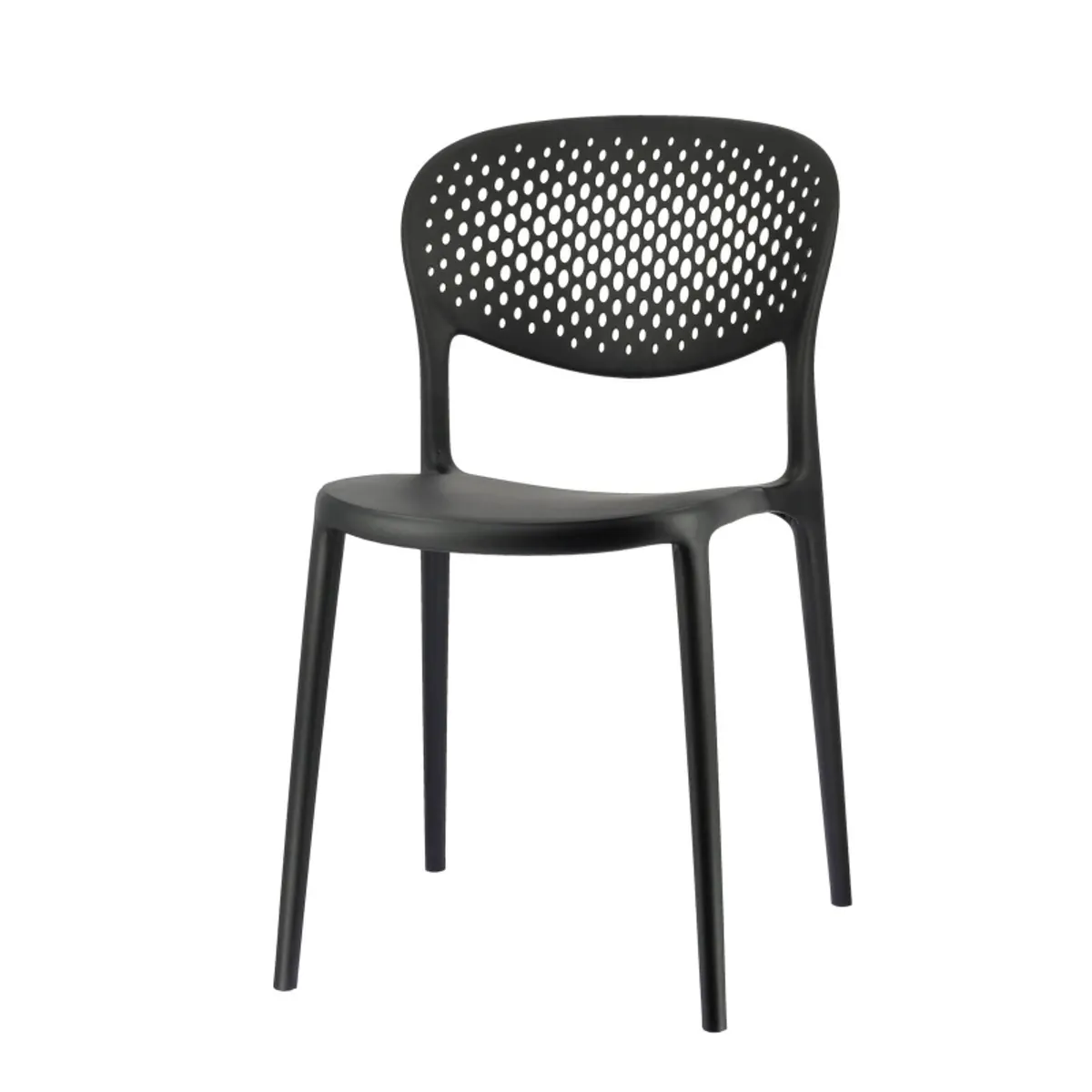 Abby Connubia® - Chaise de jardin empilable en polypropylène recyclé avec dossier microperforé — vue 5