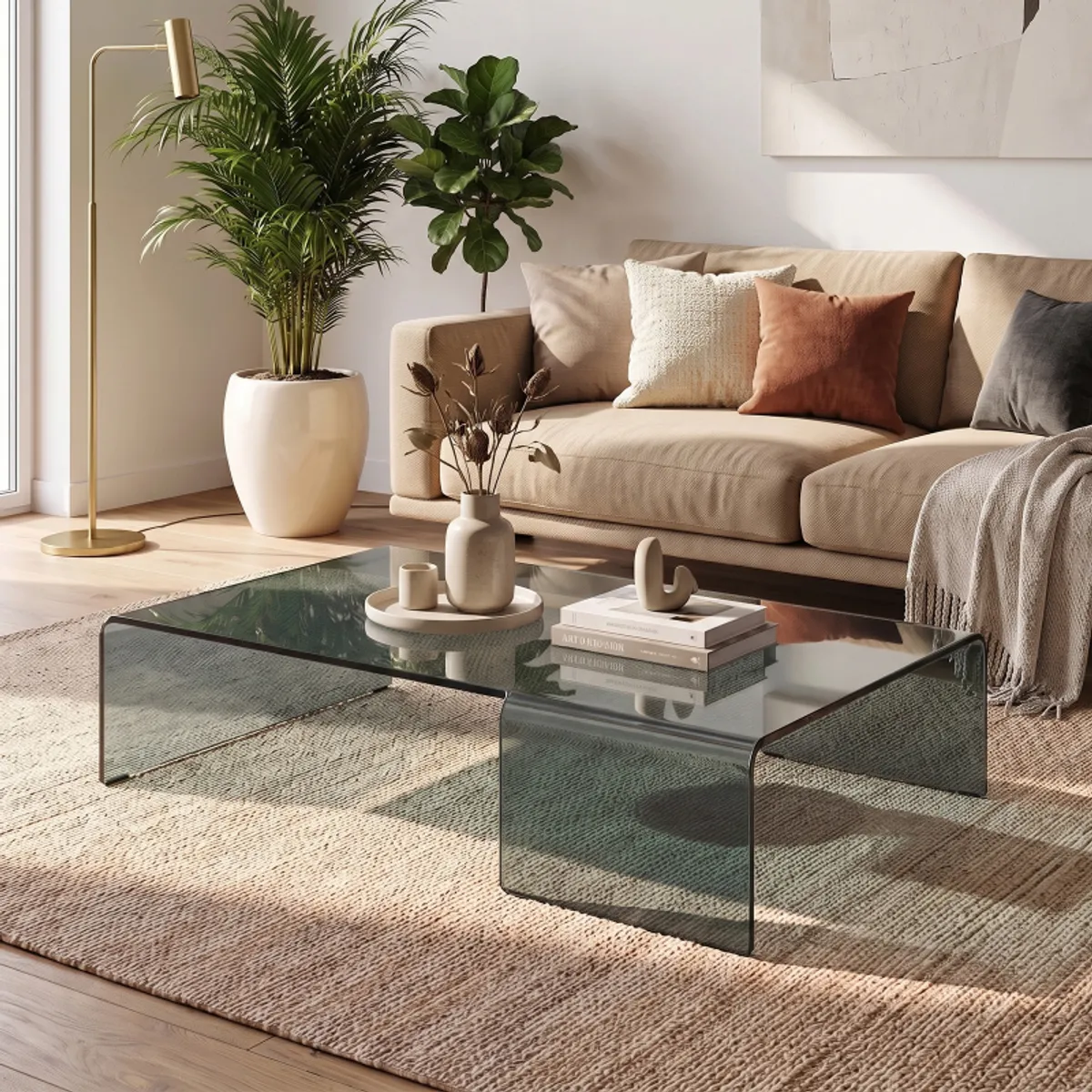 Spider Sovet® - Table basse design rectangulaire en verre