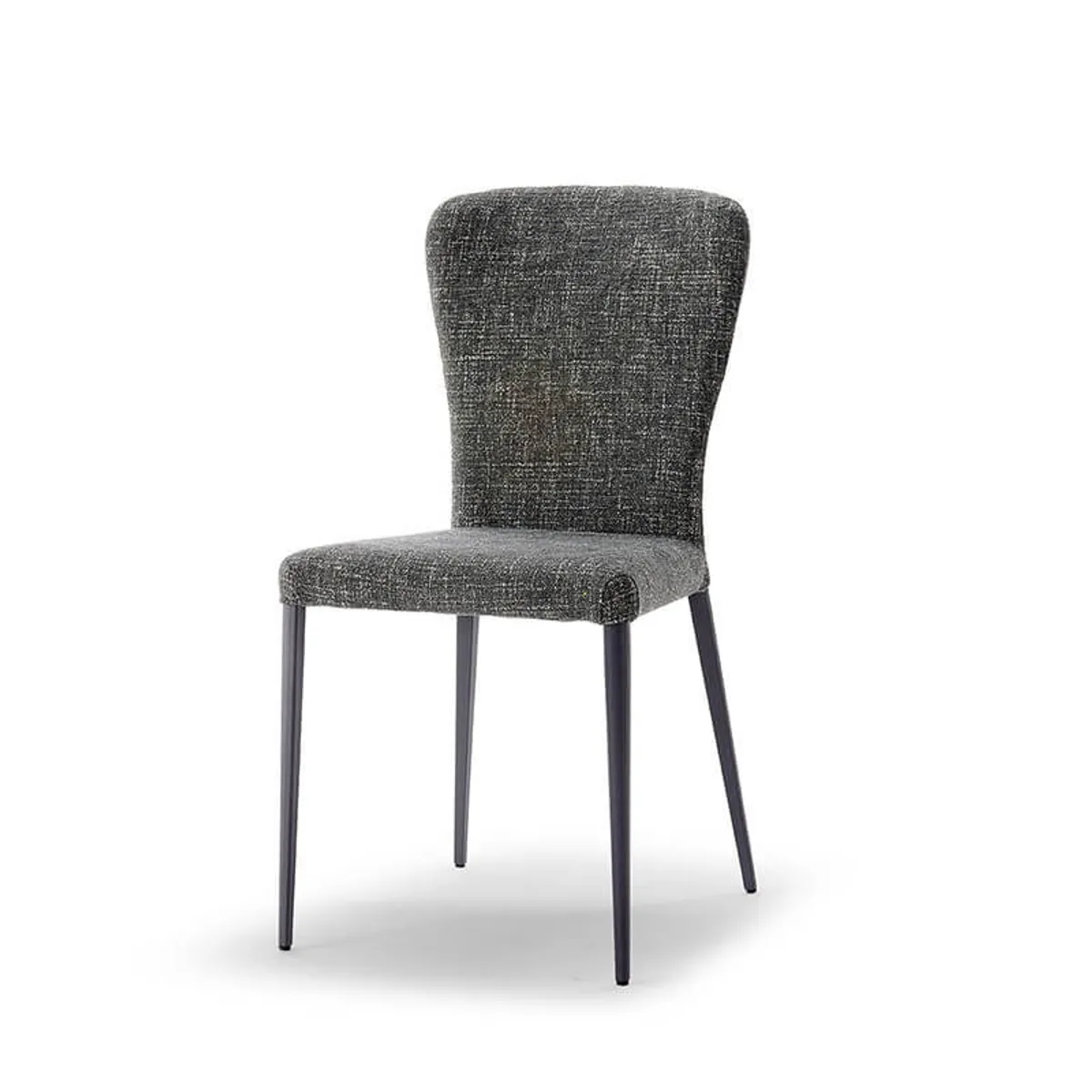 Francine - Chaise moderne en tissu avec pieds en métal — vue 3