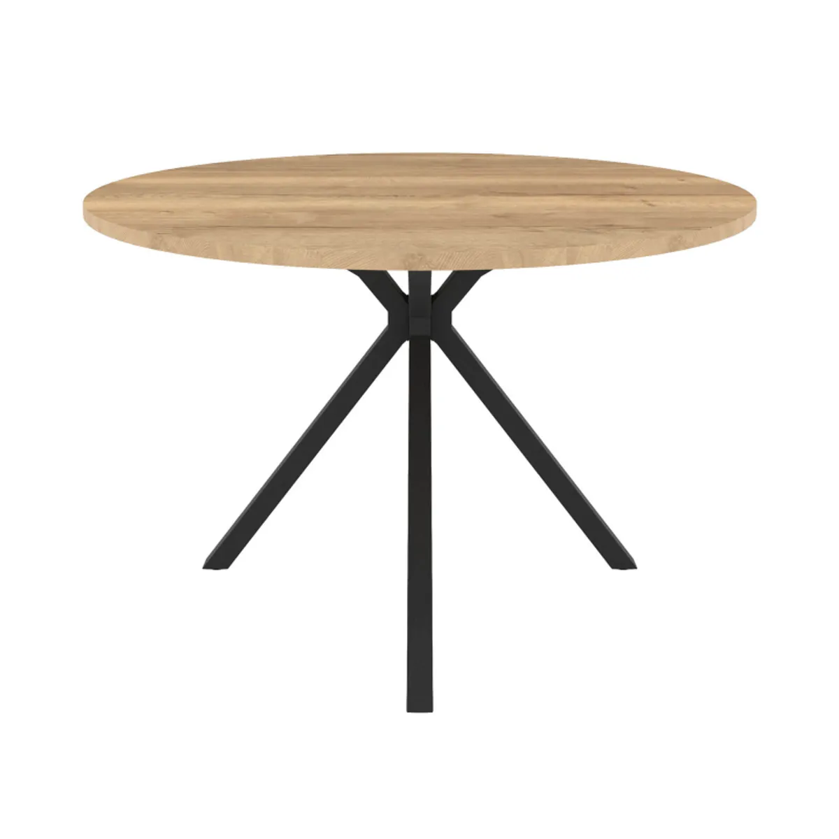 Onyx - Table ronde en stratifié avec pieds en métal moderne — vue 3