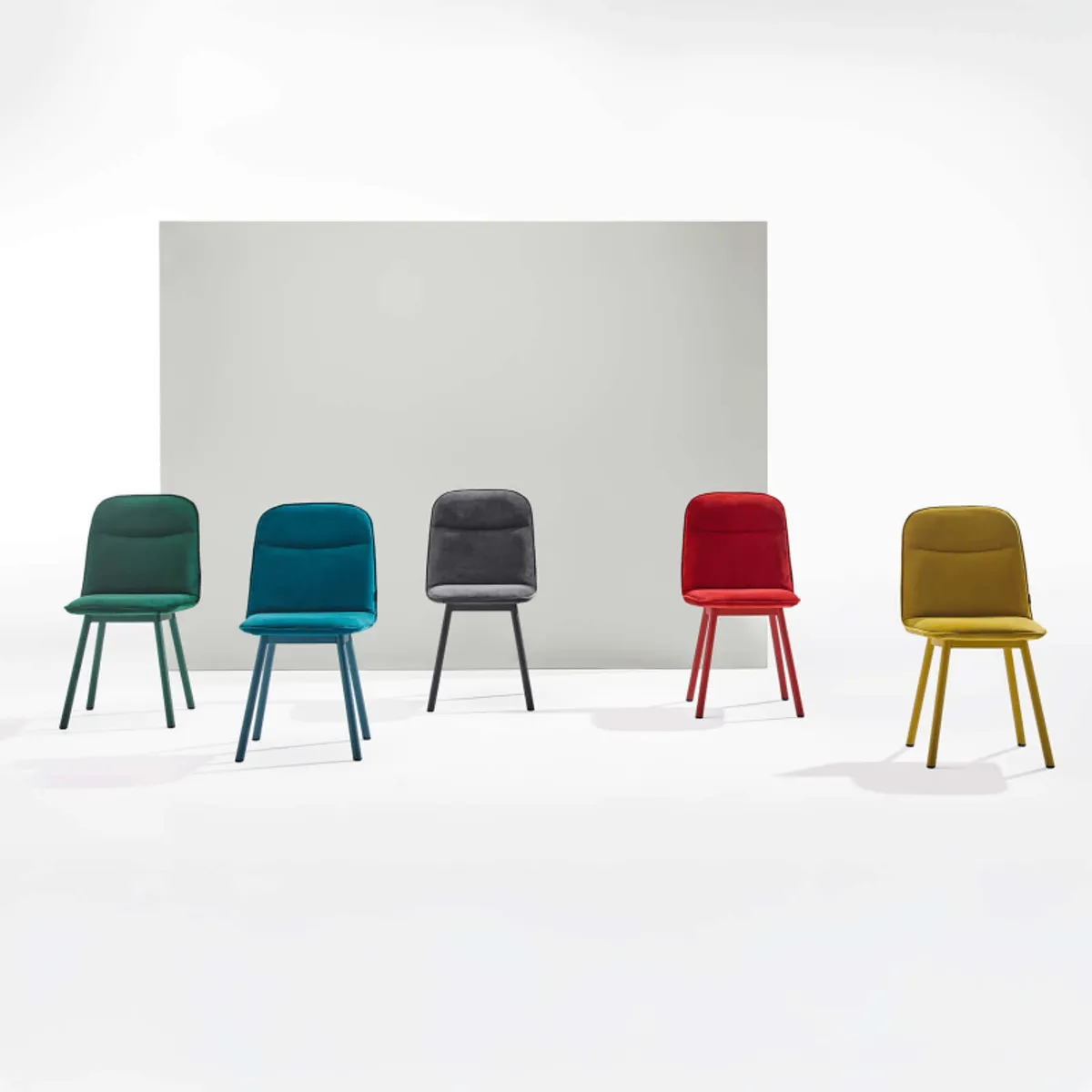 Köln Mobliberica® - Chaise moderne en tissu et pieds métal — vue 4