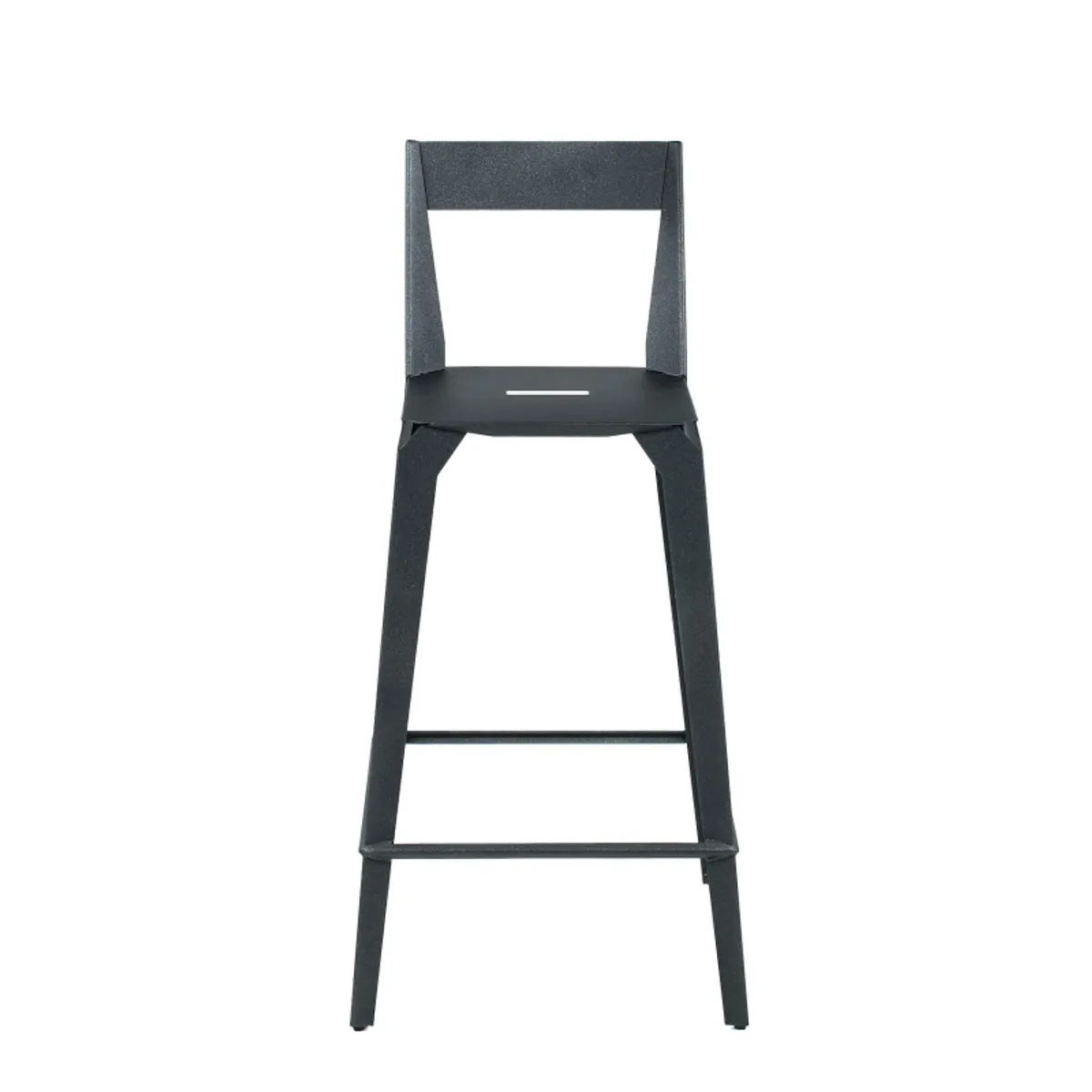 Valence Carrier® - Tabouret snack français en métal pour jardin avec dossier — vue 3