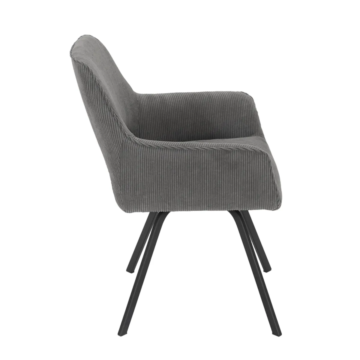Marius - Fauteuil cosy en tissu avec pieds en métal — vue 5