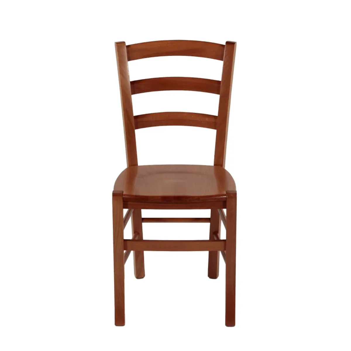 Brocéliande - Chaise de cuisine rustique en bois massif avec assise bois — vue 5