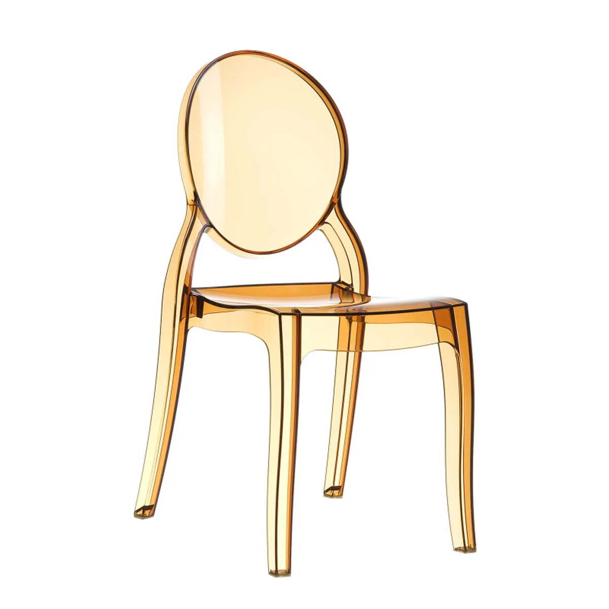 Elizabeth - Chaise médaillon transparente en polycarbonate — vue 3