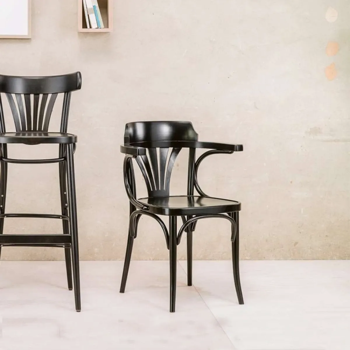 24 Ton® - Fauteuil en bois style bistrot