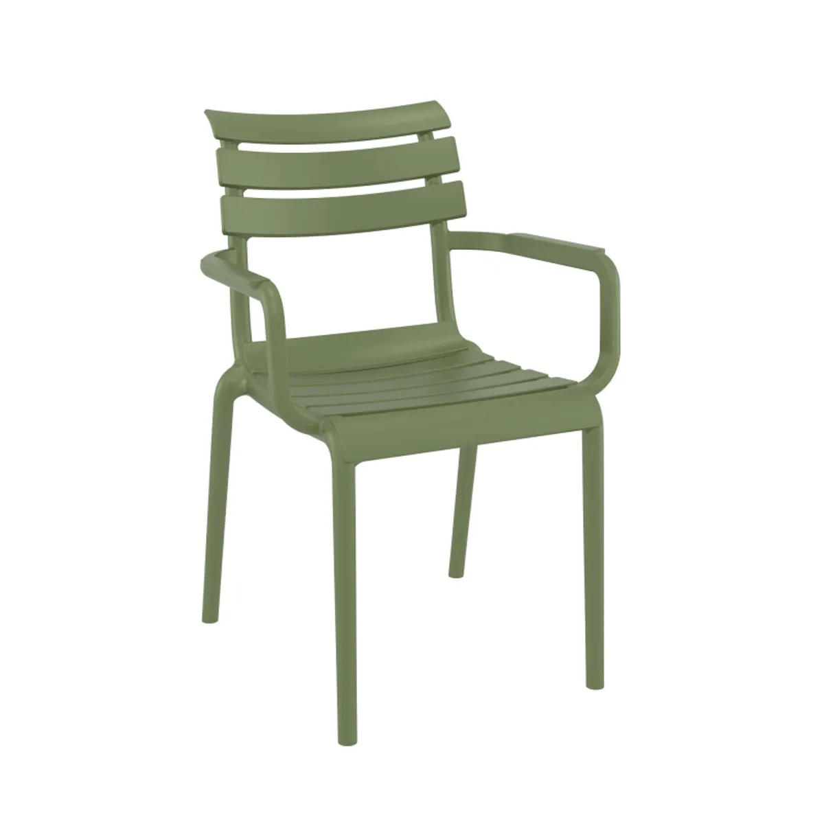 Paris - Fauteuil de jardin empilable en polypropylène avec accoudoirs — vue 3