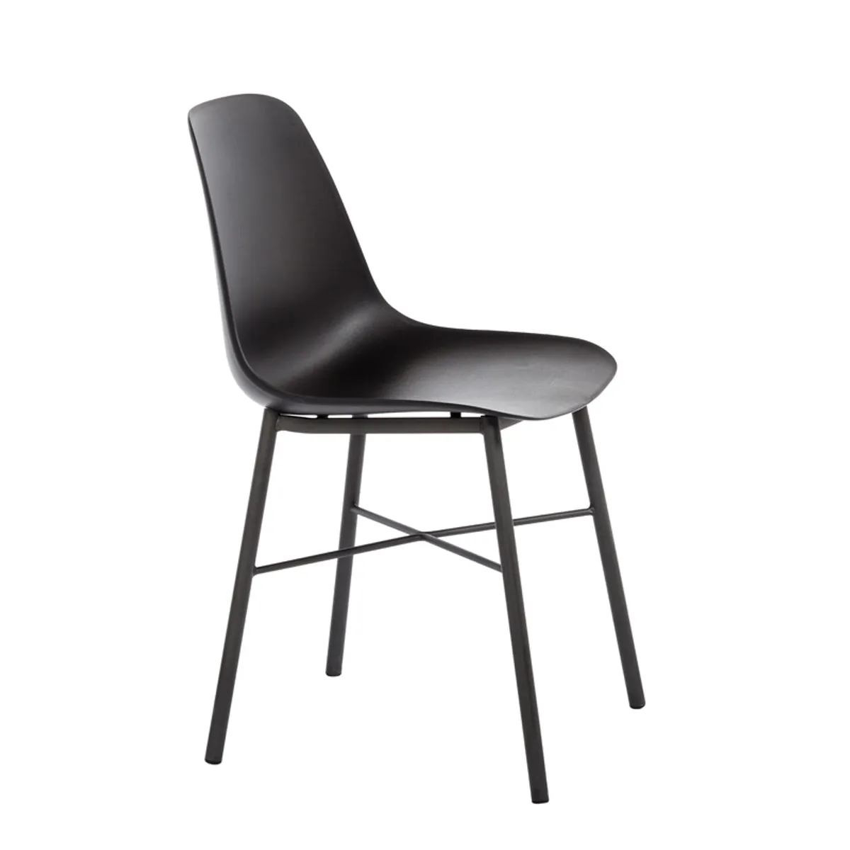 Cloe - Chaise moderne en polypropylène et métal — vue 3