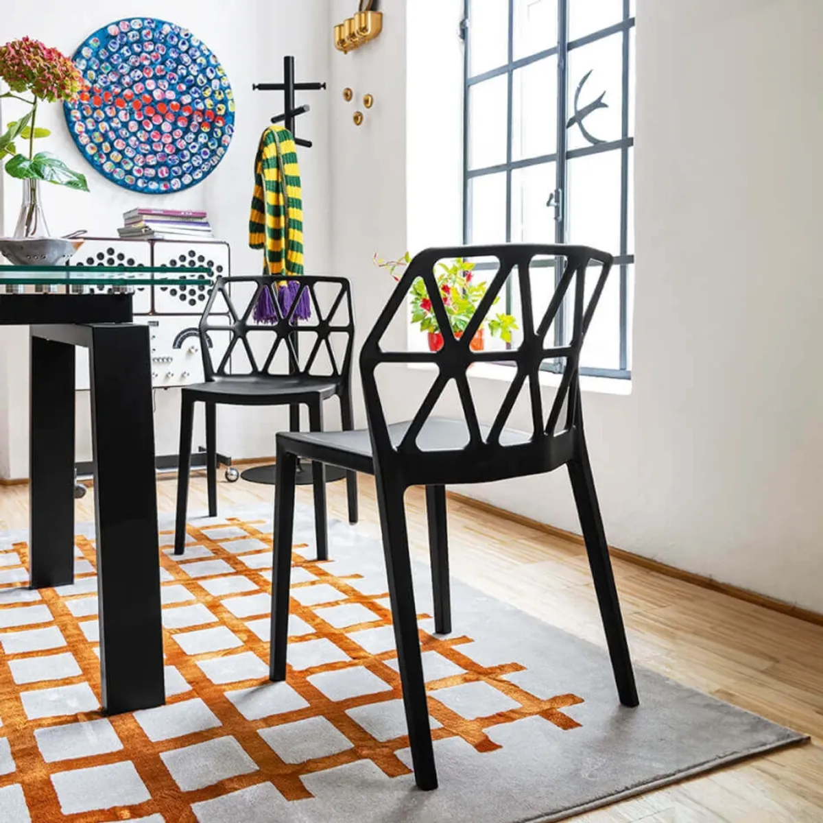 Alchemia Connubia® - Chaise design empilable en polypropylène — vue 4