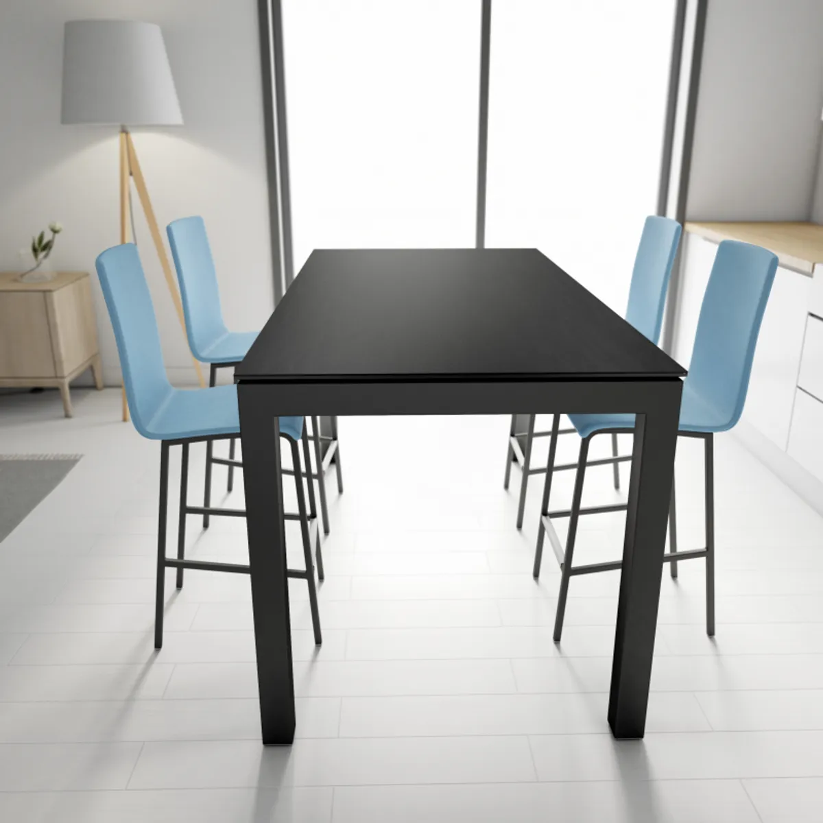 City - Tabouret snack contemporain rembourré