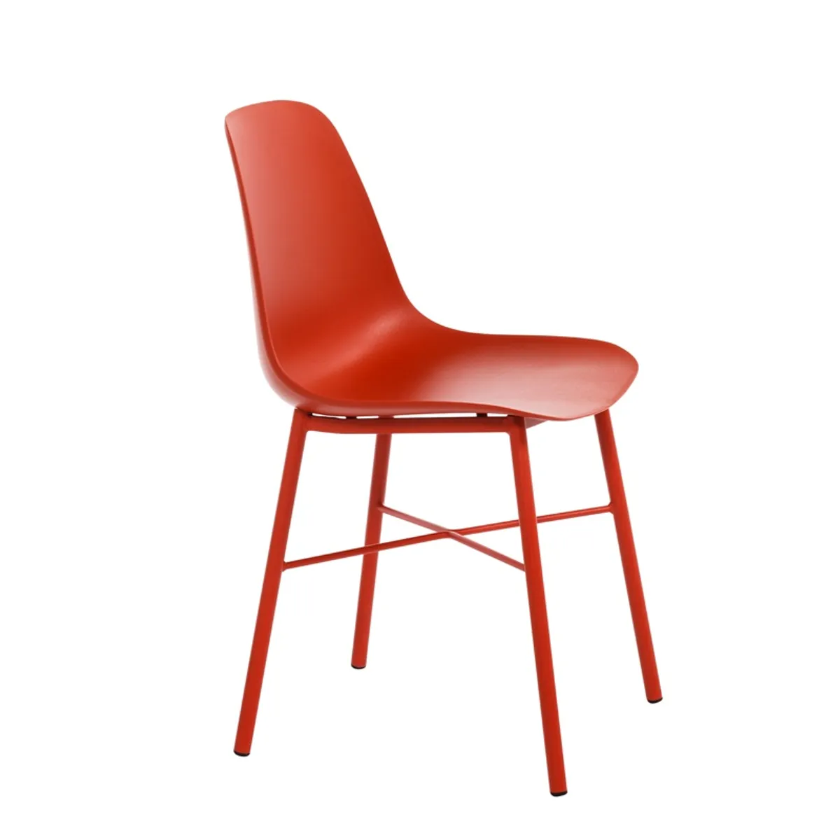 Cloe - Chaise moderne en polypropylène et métal — vue 5