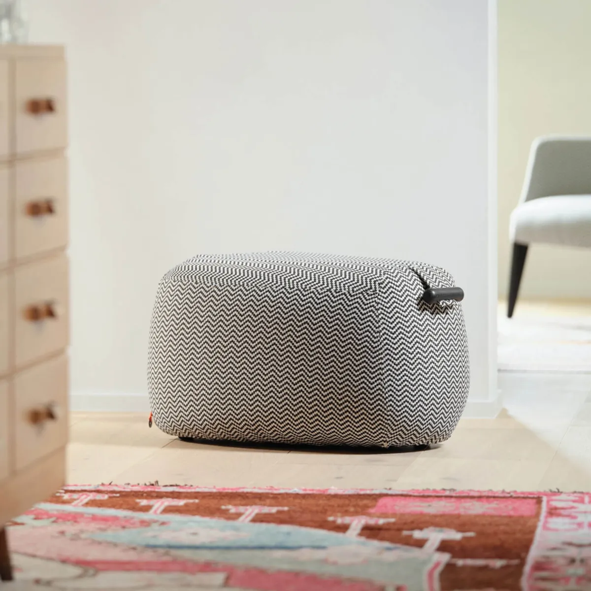 Thalia XL Mobitec ® - Grand pouf cosy en tissu avec poignée — vue 5